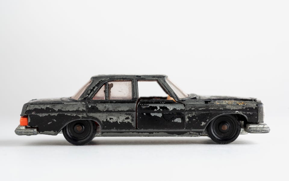 Gebrauchtwagen,  Mercedes SE, Modellauto, alt
